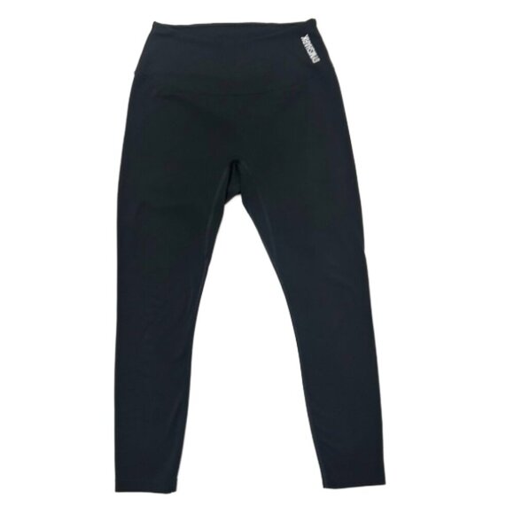 Gymshark Black Seamless 7/8 Crop Leggings XS High Waist Running Training - Picture 1 of 10